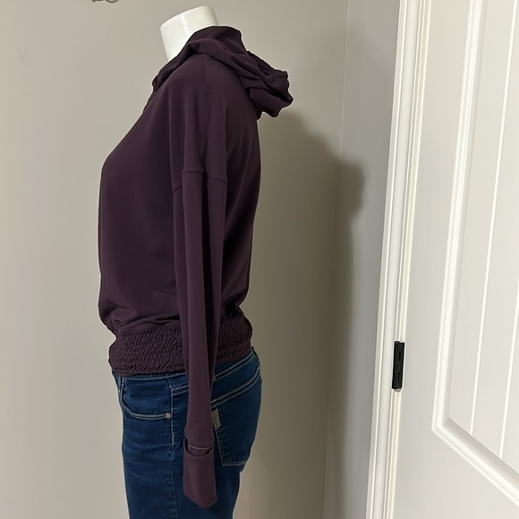 Lululemon Lead The Pack Hoodie Rulu Black Cherry Purple Running Stretch Sz 4 - Picture 5 of 13